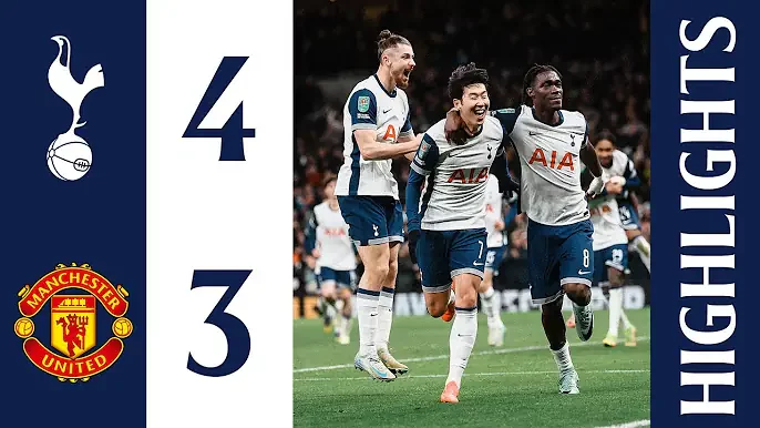 Tottenham Hotspur 4 - 3 Manchester United (Dec-19-2024) EFL Cup Highlights