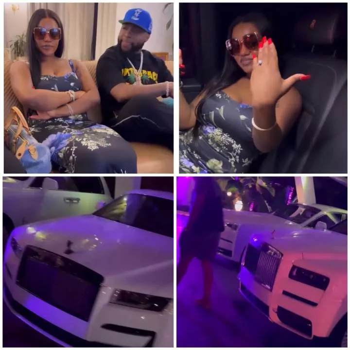 Chioma's ring is worth two or three Rolls-Royces - Davido brags as he gears up for their wedding in Lagos (video)