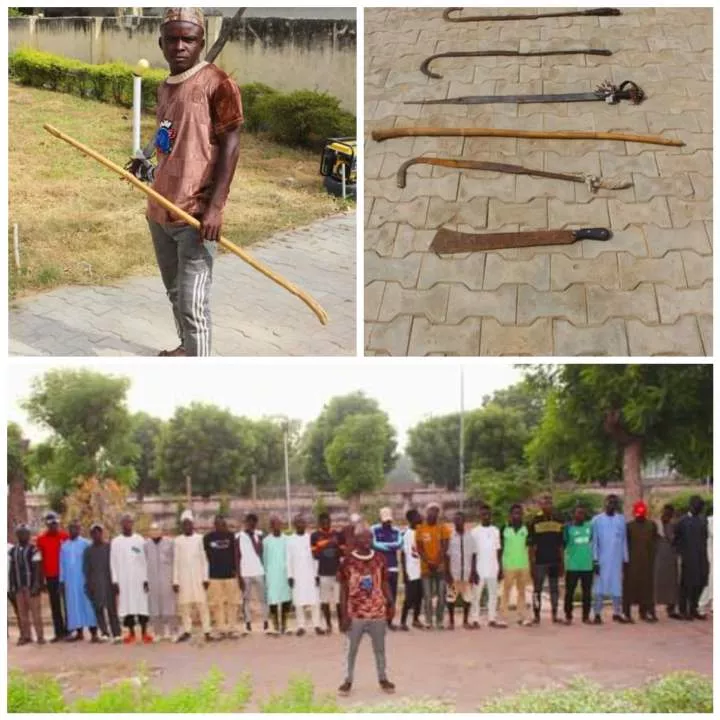 Wanted notorious thug and his 40 followers surrender to police in Kano