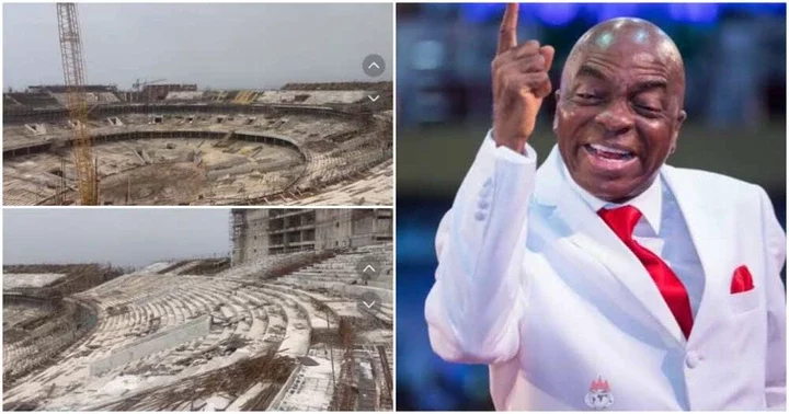 "It is a Great Thing": Video of Bishop Oyedepo's Huge the Ark Auditorium under Construction Surfaces