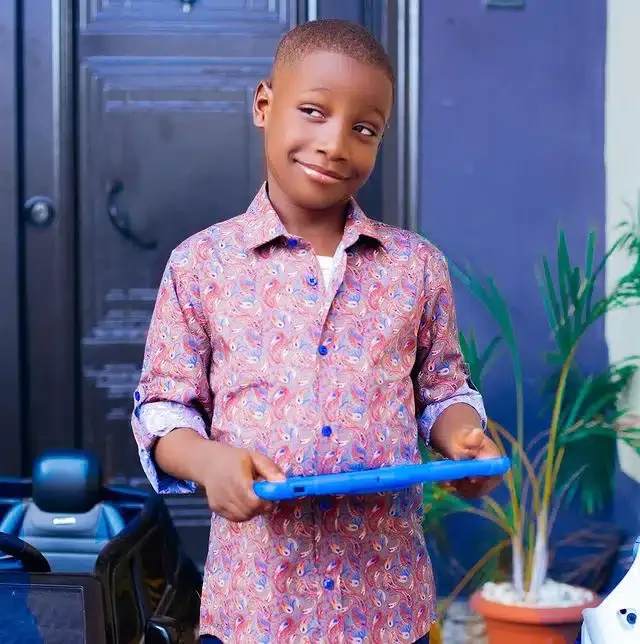 'Your papa too spoil you with money, so proud of you' - Blessing CEO marks second child's 8th birthday with heart-melting note