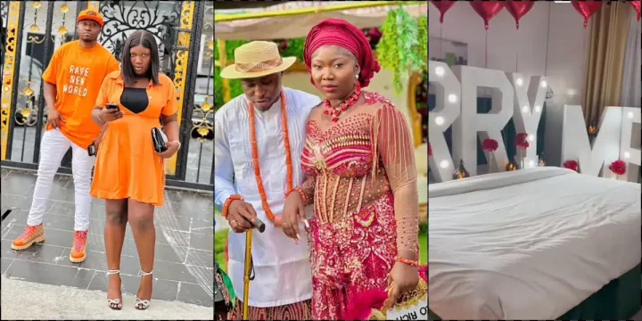 "He dated me for one month" - Lady overjoyed as she gets married to lover