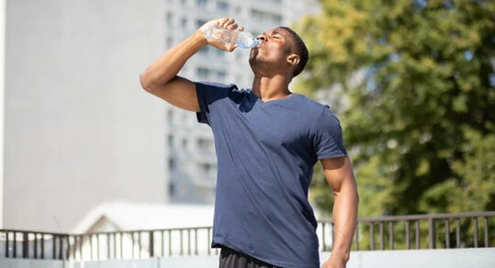 Avoid drinking water while standing 