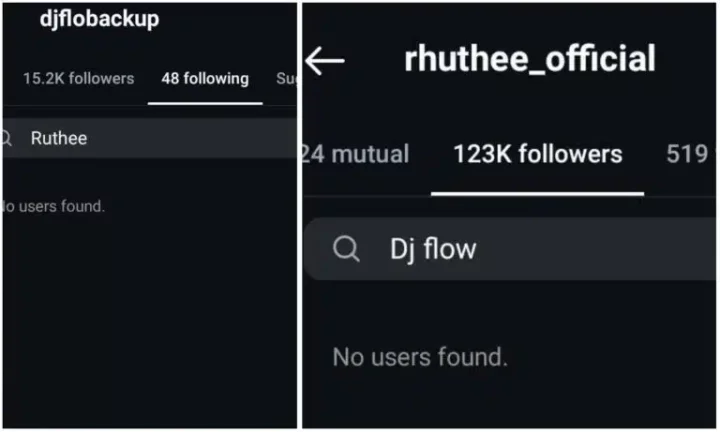 Ruthee and DJ Flow reportedly part ways, unfollow each other