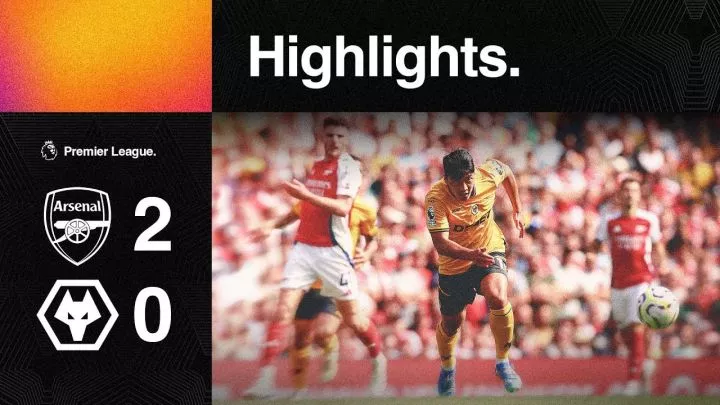 Arsenal 2 - 0 Wolves (Aug-17-2024) Premier League Highlights