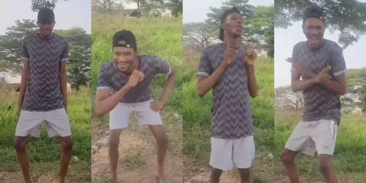 "Wetin be this" - Daniel Regha sparks reaction as he joins Tshwala Bam dance challenge