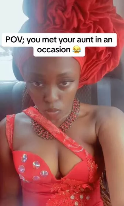 'Aunty of the Year' - Netizens react as lady shares how her aunt restyled her revealing outfit(VIDEO)