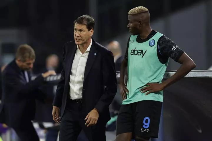 Napoli manager Rudi Garcia and striker Victor Osimhen (IMAGO)