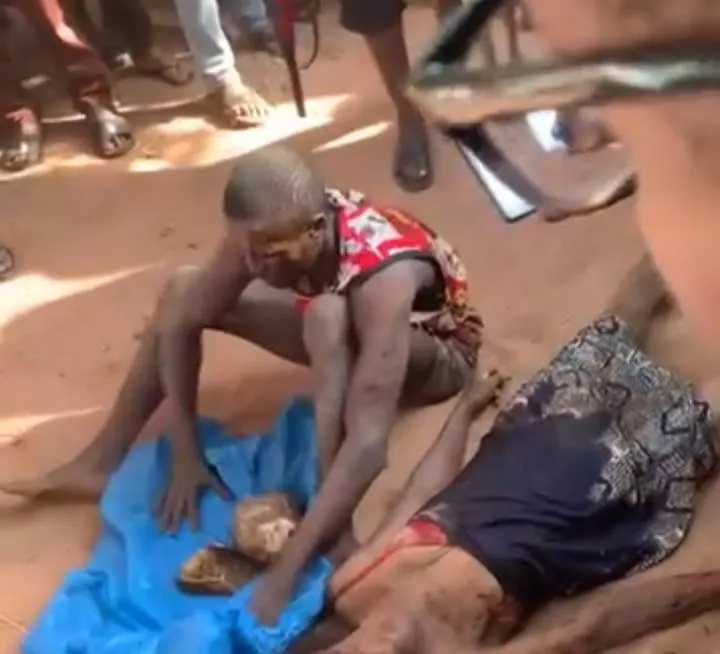 Anambra man accused of killing his mother and sister and burying them in shallow grave in Enugu (video)
