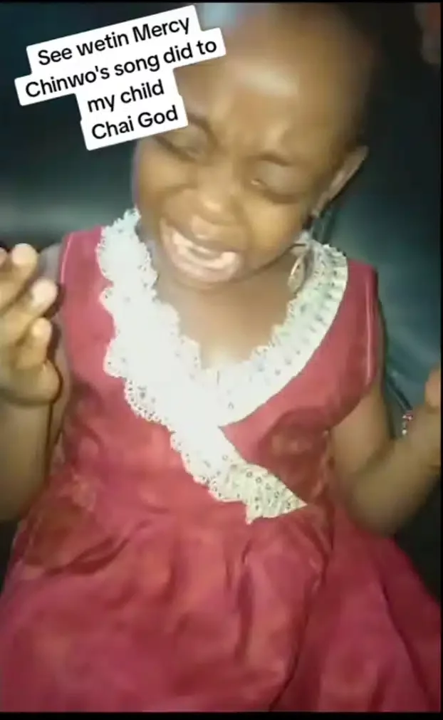 Heartwarming video captures little girl passionately singing gospel song in tears