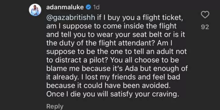 Adanma Luke angrily drags man over question on life jackets
