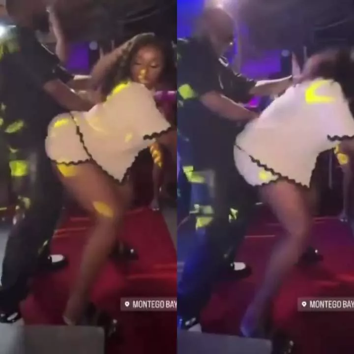 Chioma grinds against Davido as she twerks for him during her birthday celebration (video)
