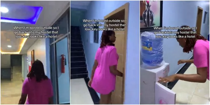 "This can't be a hostel" - Nile University student flaunts her hostel, video goes viral