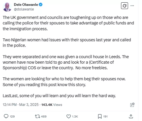 Two Nigerian women face deportation after reporting their spouses to UK police