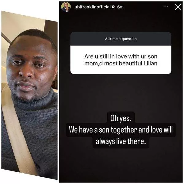 Ubi Franklin responds after he was asked if he is still love with his ex-wife, Lilian Esoro