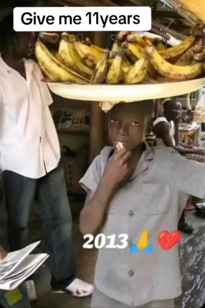 Plantain seller shares 11-year transformation, video breaks hearts