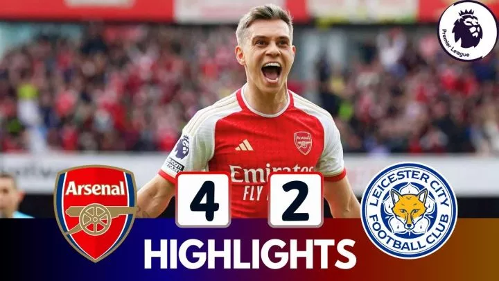 Arsenal 4 - 2 Leicester City (Sep-28-2024) Premier League Highlights