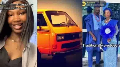 Nigerian lady advises women to give strangers their number as she weds man she met on a bus