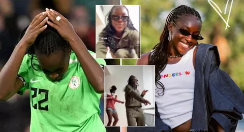 "Na only TikTok she sabi" - 'Beautiful' Michelle Alozie scapegoated by Nigerian fans following Brazil defeat in Olympics opener