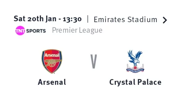 Arsenal's Next Five Premier League Fixtures