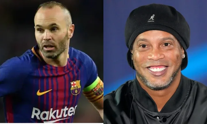 We'll miss two things about you - Ronaldinho tells Iniesta