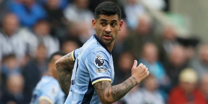 Tottenham Hotspur defender Cristian Romero in action