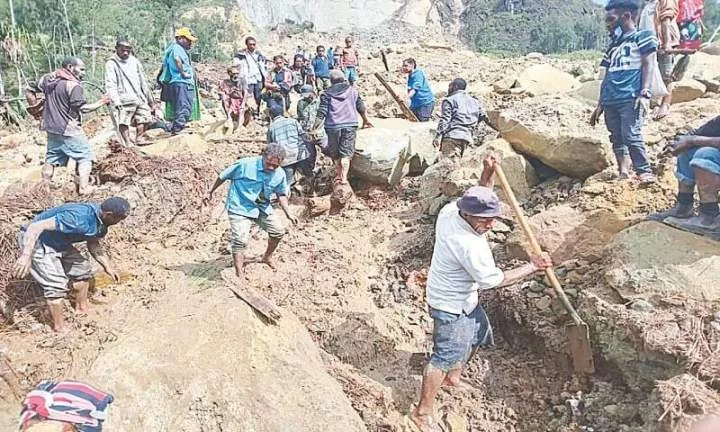 Papua New Guinea reports more than 2,000 people buried in landslide