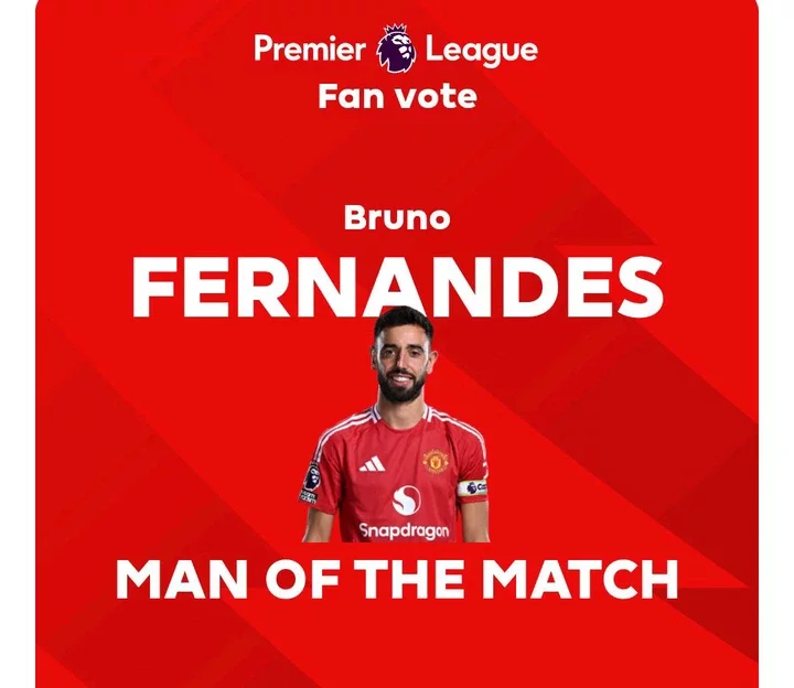 EPL: Manchester United Midfielder Wins Player of the Match Award After His Superb Display