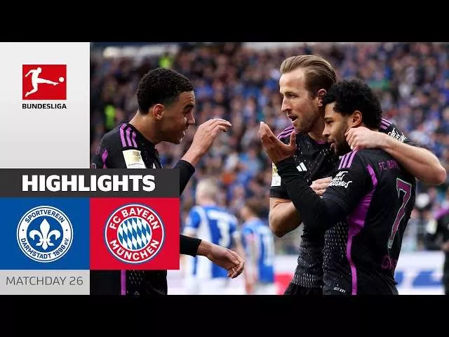 Darmstadt 2 - 5 Bayern Munich (Mar-16-2024) Bundesliga Highlights