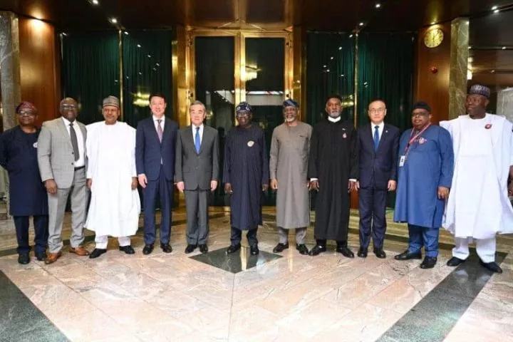 President Tinubu hosts Chinese foreign minister Wang Yi in Abuja