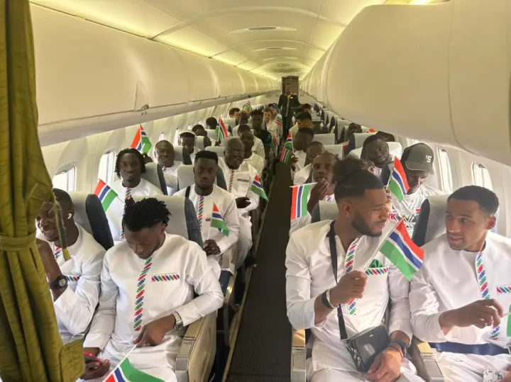 AFCON 2023: Players pass out on flight carrying Gambia