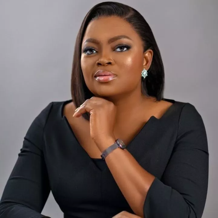 Moment Funke Akindele's new house catches fire during movie shoot