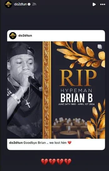 Popular Nigerian Hypeman, Brian B Is Dead (Photo)