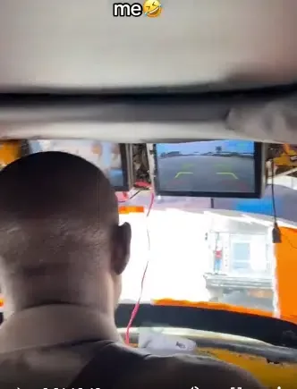 Passenger fascinated as he sees TV, Fan, reverse camera in keke