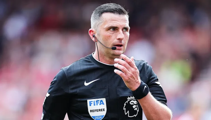 EPL: Michael Oliver not handed refereeing duty this weekend