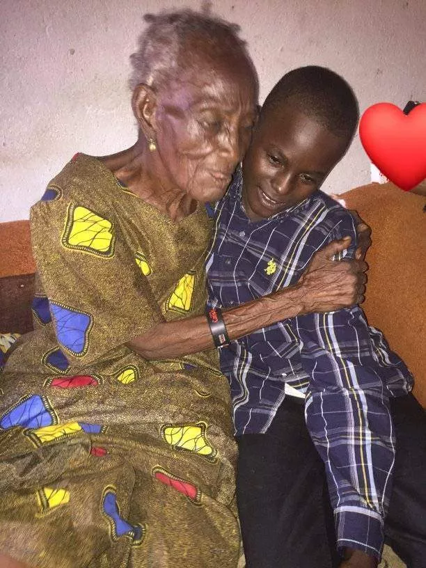 Emotional moment Bethel Baptist School pupil reunited with his great-grandmother after 800 days  in captivity