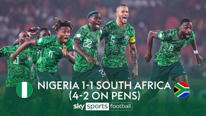 Nigeria 1 - 1 South Africa (4-2 PK) AFCON 2023 Highlights