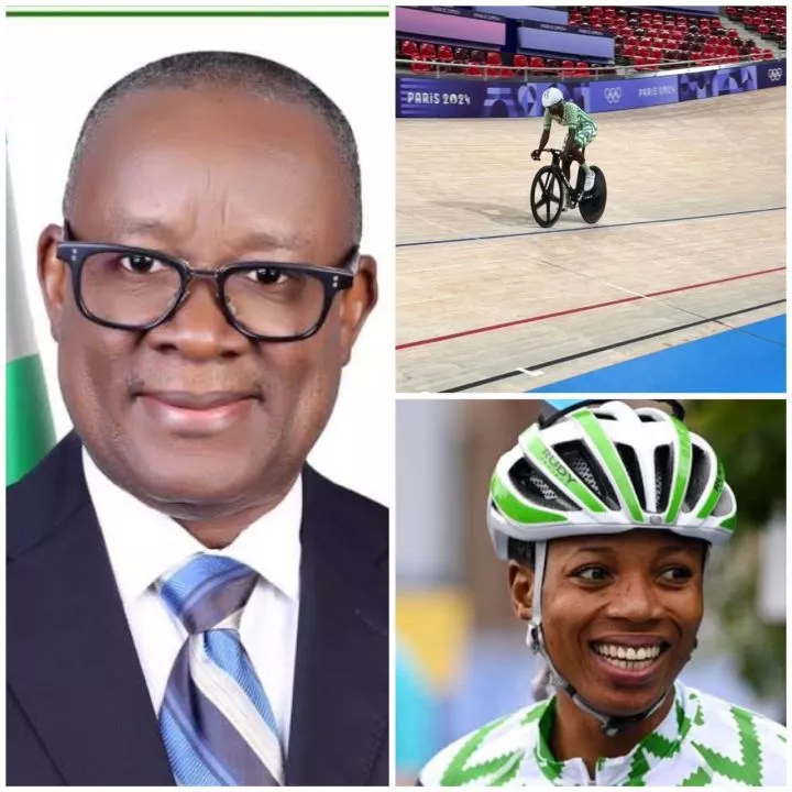 Update: Sports Minister gives reasons Nigerian athlete cycled with a borrowed bicycle at the Paris Olympics