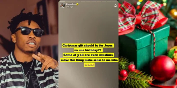 'Christmas gift na for Jesus no be una birthday' - Mayorkun tells fans requesting for gifts