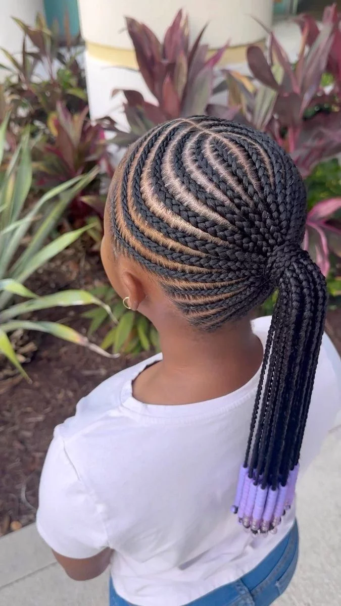 Beautiful Cornrow Hairstyles for Kids.