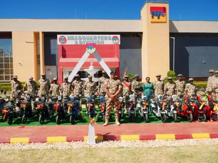 Nigerian Army rewards outstanding soldiers with electric motorcycles (Photos)