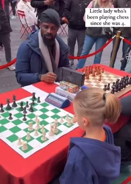 Young girl wows audience with her chess skill at the ongoing Tunde Onakoya's Chess Marathon