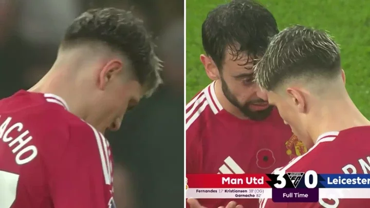 Bruno Fernandes reveals why Alejandro Garnacho refused to celebrate Man Utd goal as fans left concerned