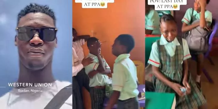 Students break down in tears as corps member ends service at PPA