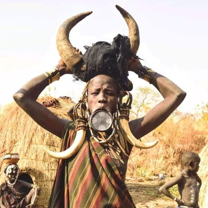 Meet The Tribe That Wears Horn On Their Head To Show Beauty