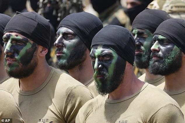 In the UK, the entirety of Hezbollah - both its military and political wings - has been banned as a terrorist group since 2019. Pictured are Hezbollah militants training in 2023