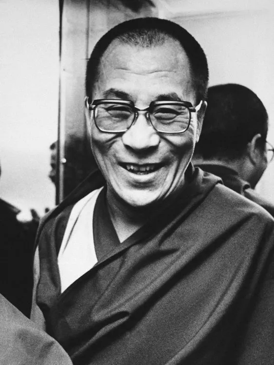 The Dalai Lama pictured after a world-wide tour in 1980. File pic: AP
