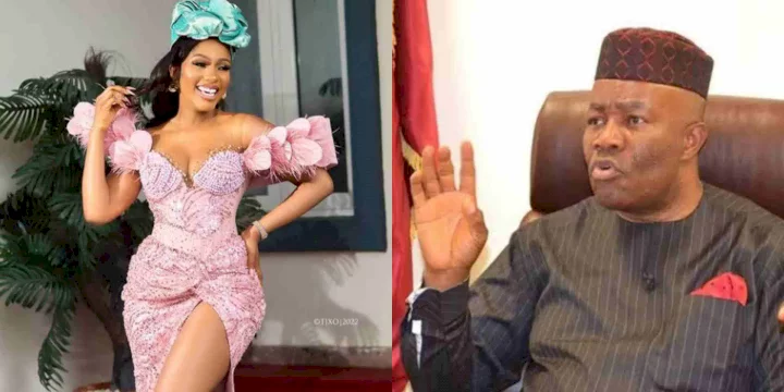 Mercy Eke allegedly fights dirty over former governor, Godswill Akpabio in Akwa Ibom (Details)