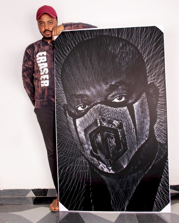 'I want to meet him and touch his garment' - Man who designed a portrait of Don Jazzy reveals