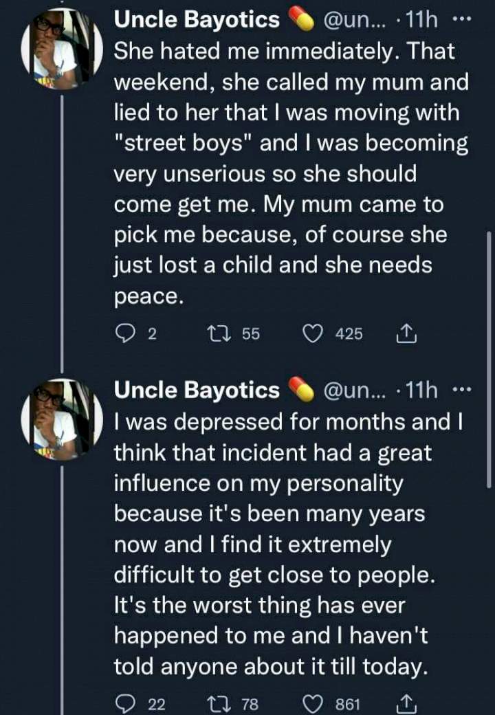 Man narrates bitter experience of how pastor told his aunt he was the cause of her child's death